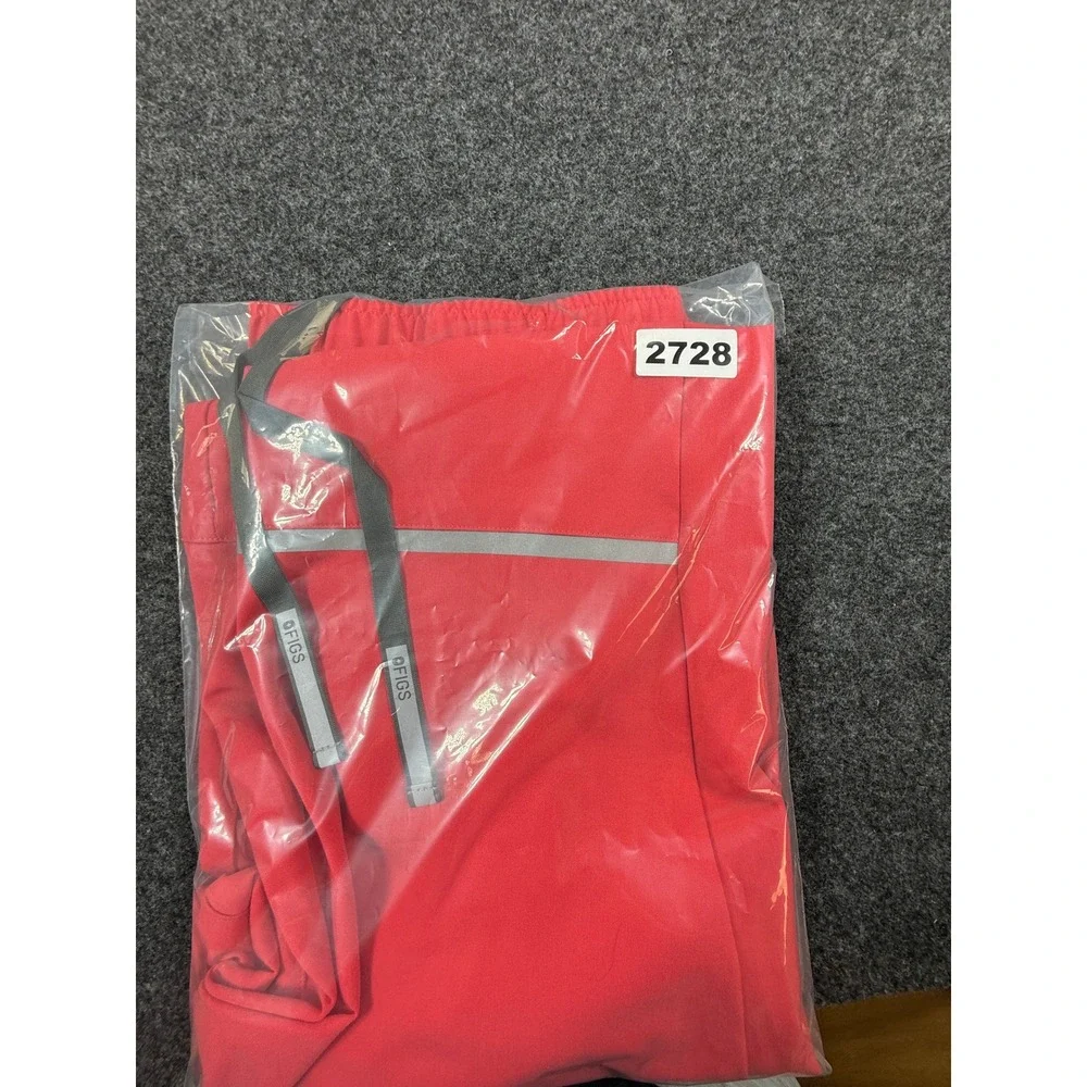 FIGS Scrub Pants Mens Small Red‎ Technical Collection Jogger Reflective Trim